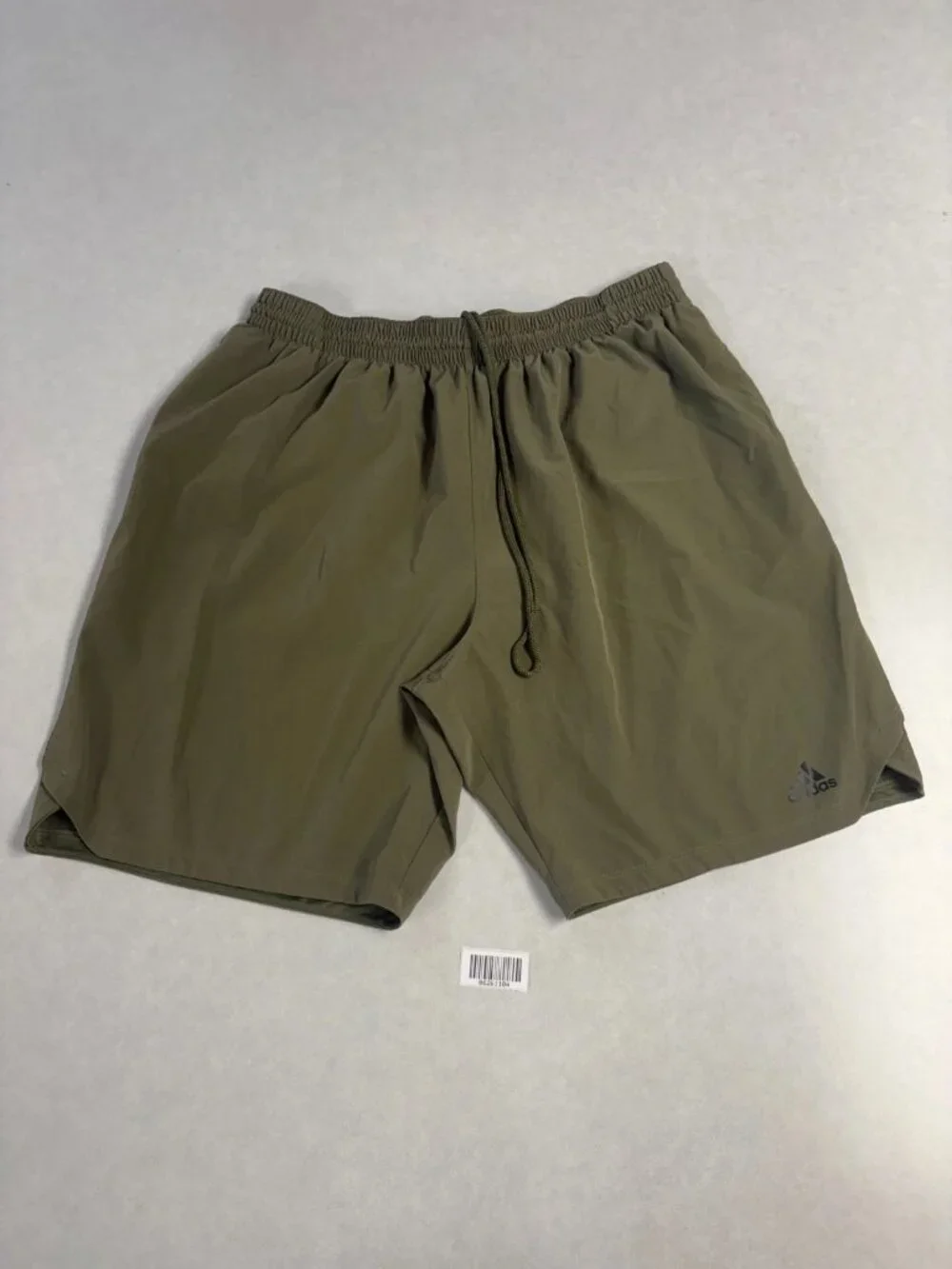 WORN Adidas Mens Elastic Waist Drawstring Training Shorts Green Size 2XL